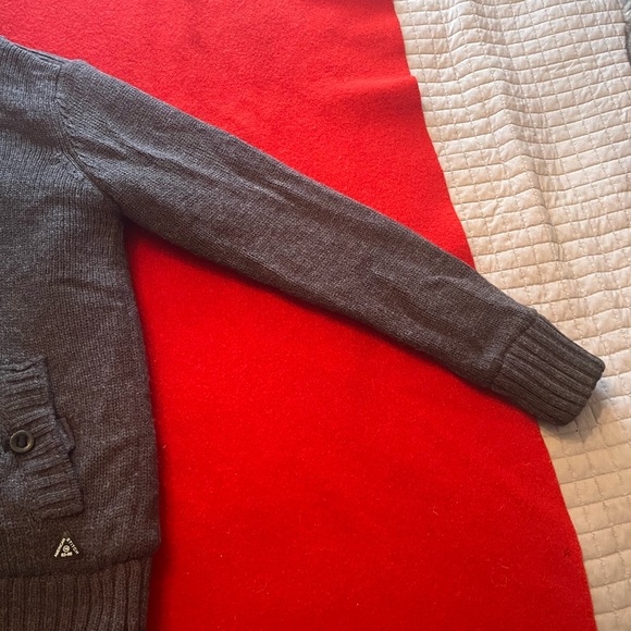 Grey Hooded Cardigan Sweater - Picture 2 of 5